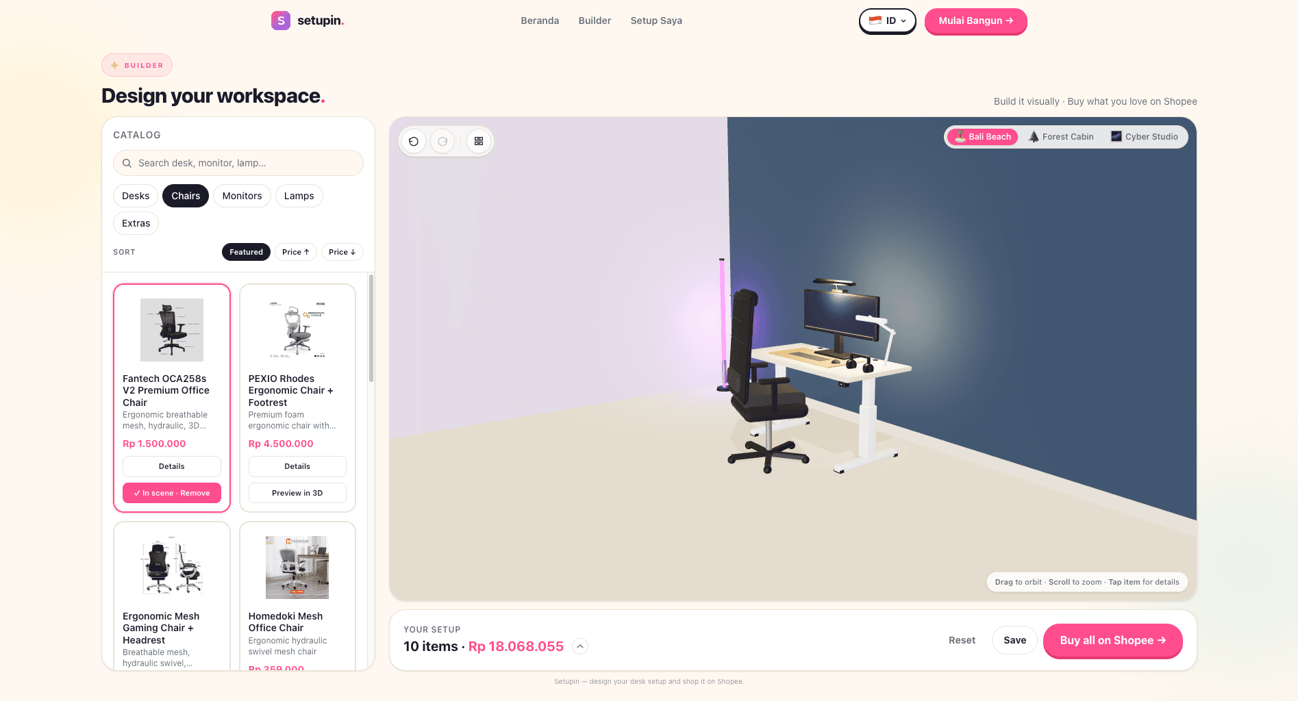 Setupin - Setup & Interior